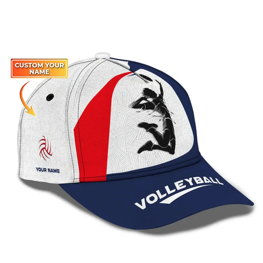 Unisex Cap, Personalized Volleyball Cap, Volleyball Classic Cap, Volleyball Hat, Gift for Volleyball Lovers style option 1