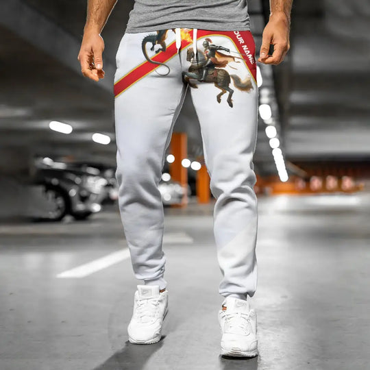 Unisex Clothing, Custom England Jogger, English Jogger Pants, England Knight style option 2