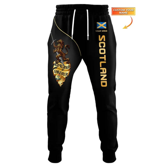 Unisex Clothing, Custom Scotland Jogger, Scotland Jogger Pants, Scotland Forever style option 1