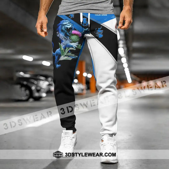 Unisex Clothing, Custom Scotland Jogger, Scotland Jogger Pants, Scotland Lion style option 2