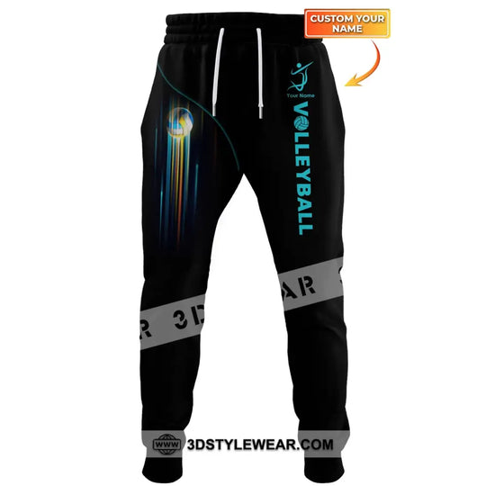 Unisex Clothing, Custom Volleyball Jogger, Volleyball Jogger Pants, Gift for Volleyball Lovers style option 1