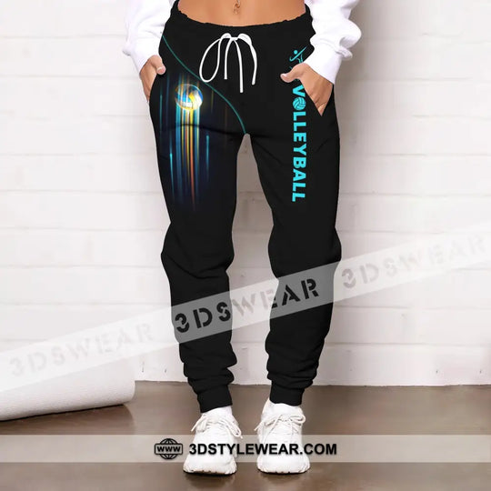 Unisex Clothing, Custom Volleyball Jogger, Volleyball Jogger Pants, Gift for Volleyball Lovers style option 2