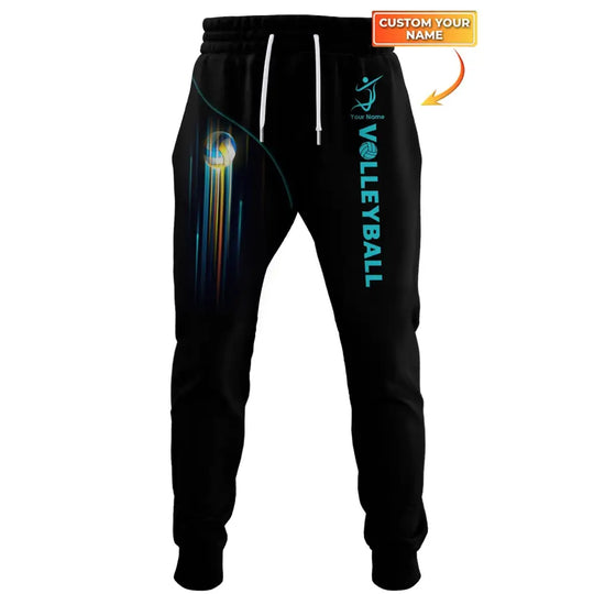 Unisex Clothing, Custom Volleyball Jogger, Volleyball Jogger Pants, Gift for Volleyball Lovers style option 1