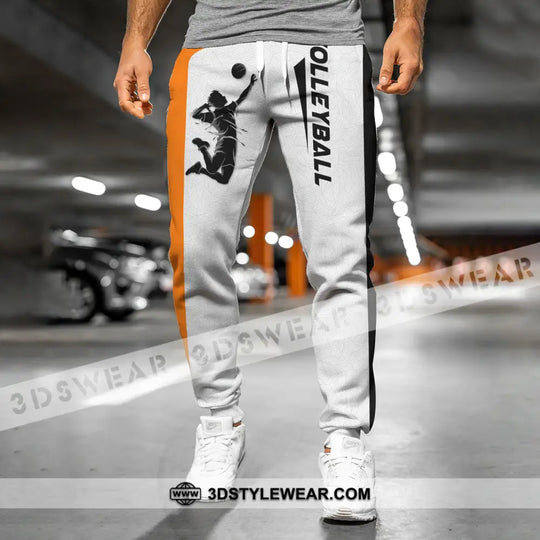Unisex Clothing, Custom Volleyball Jogger, Volleyball Jogger Pants, Gift for Volleyball Lovers style option 1