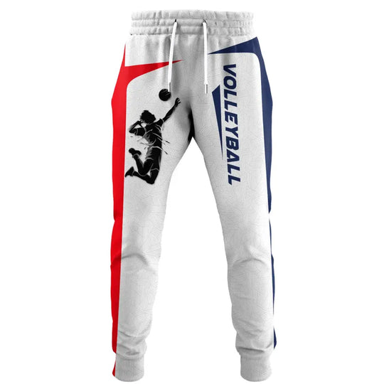 Unisex Clothing, Custom Volleyball Jogger, Volleyball Jogger Pants, Gift for Volleyball Lovers style option 1