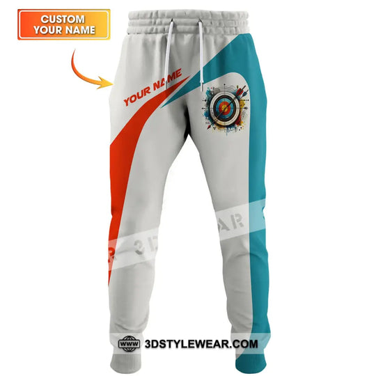 Unisex Pants - Custom Name Archery Sport Pants, Archery Classic style option 1