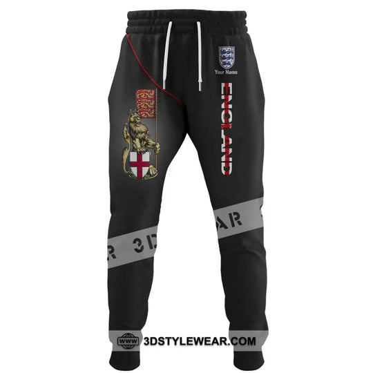 Unisex Pants - Custom Name Pants - England Custom Pants style option 2