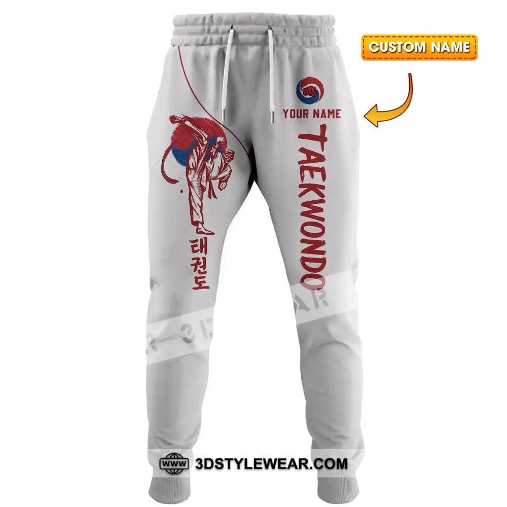 Unisex Pants - Custom Text Pants Taekwondo Pants - S - Pants