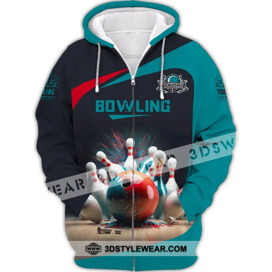 Unisex Shirt, Bowling T-Shirt, Custom Name Bowling Shirt, Shirt For Bowling Lovers style option 3