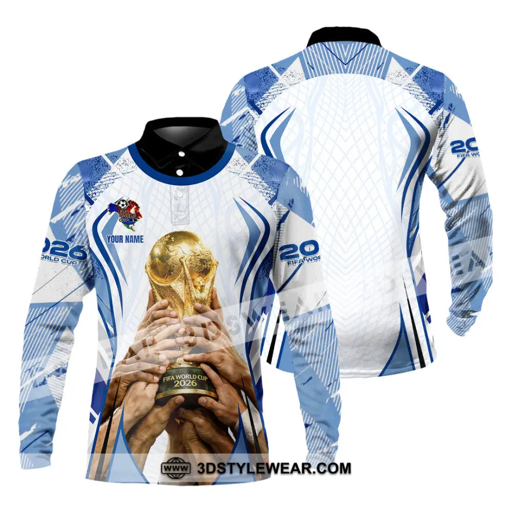 Unisex Shirt - Custom 2026 World Cup 3D Shirt Long Sleeve Polo / S T-shirt