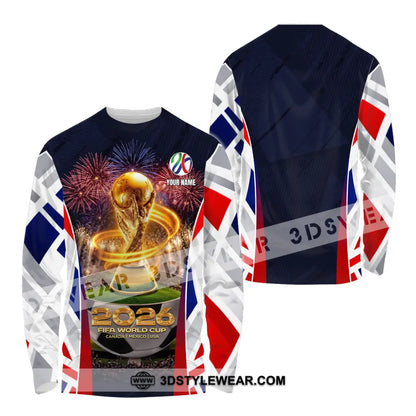 Unisex Shirt - Custom 2026 World Cup 3D Shirt Long Sleeve Shirt / S T-shirt