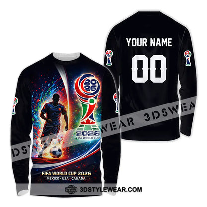 Unisex Shirt - Custom 2026 World Cup 3D Shirt Long Sleeve Shirt / S T-shirt