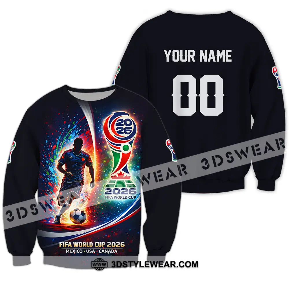 Unisex Shirt - Custom 2026 World Cup 3D Shirt Long Sleeve / S T-shirt