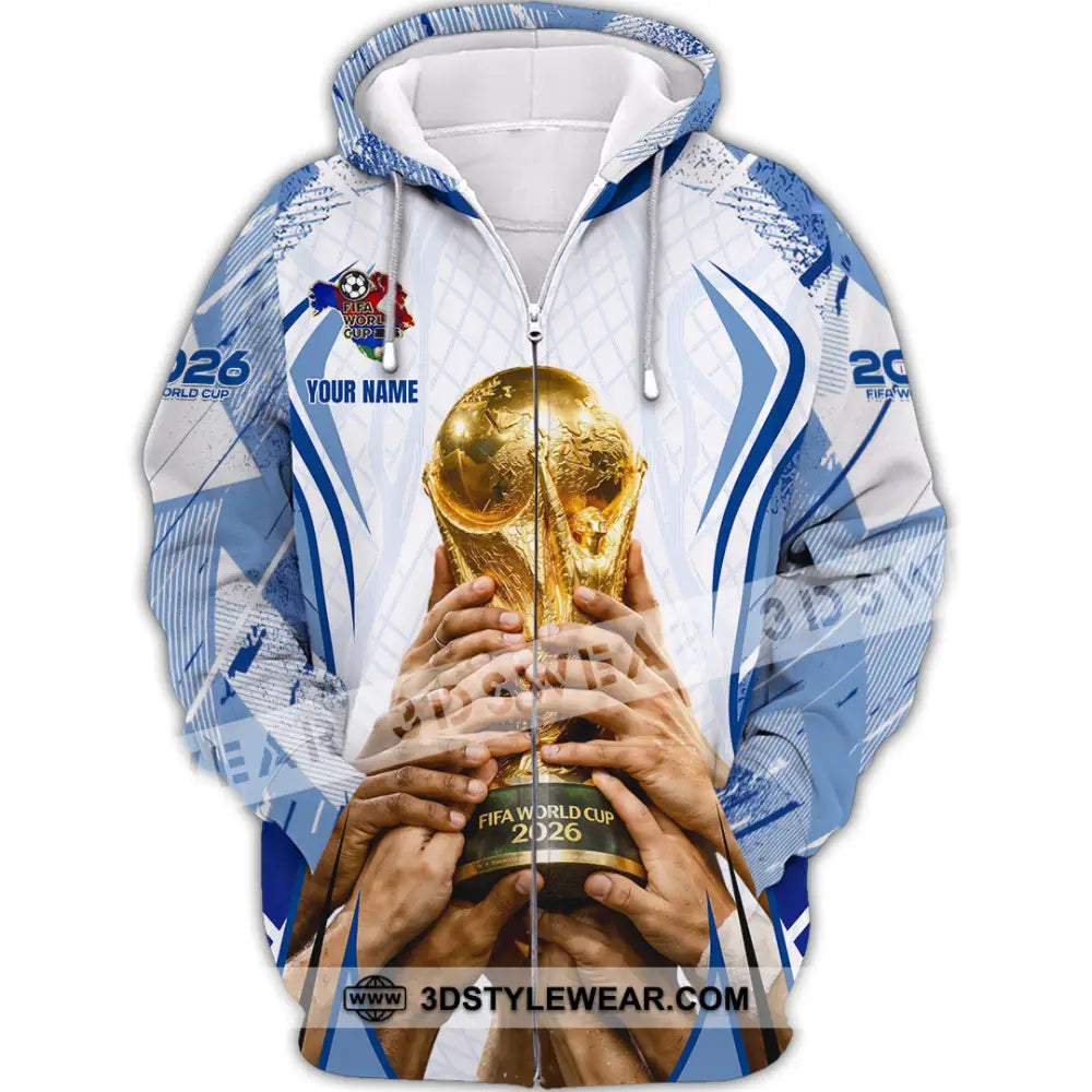 Unisex Shirt - Custom 2026 World Cup 3D Shirt Zipper Hoodie / S T-shirt