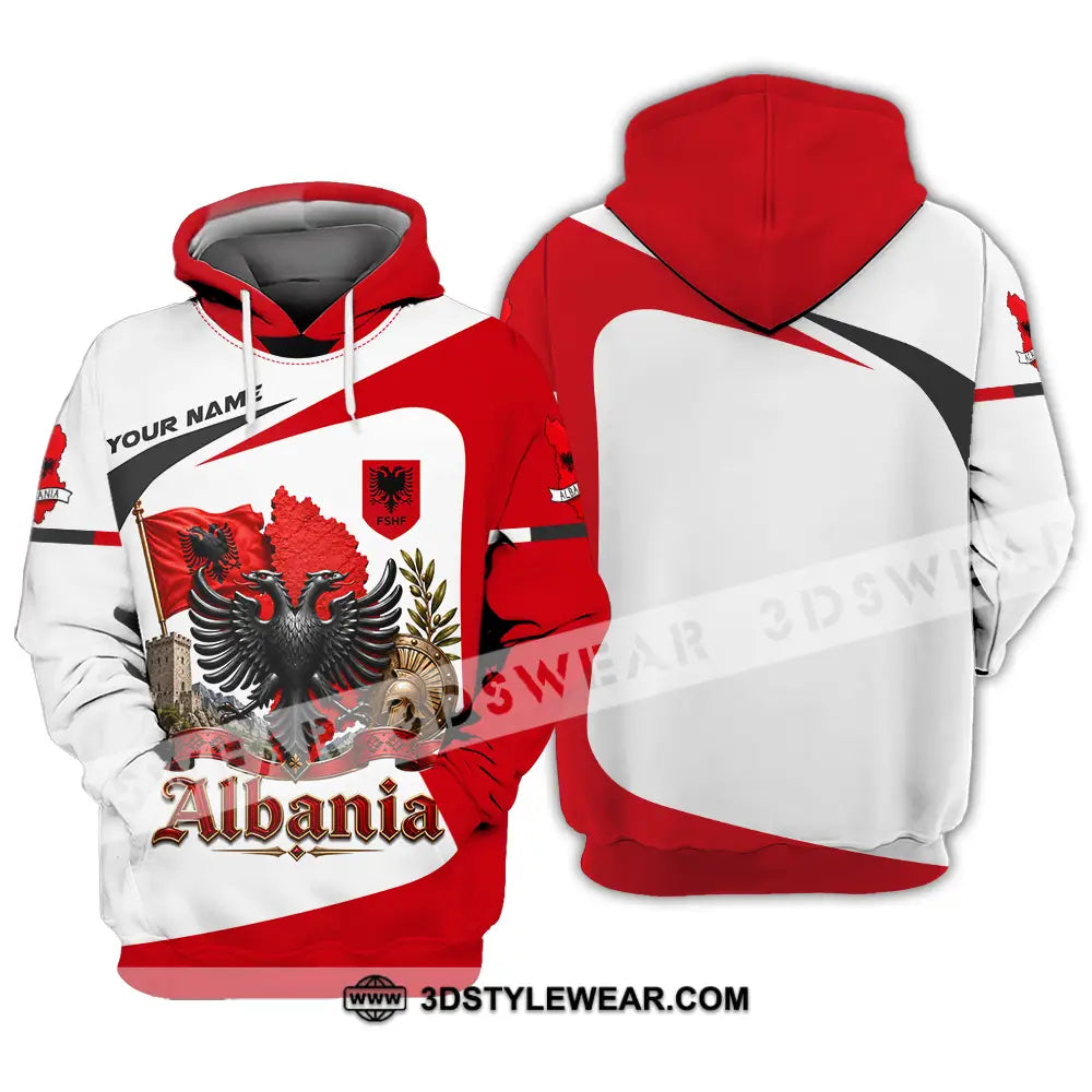 Unisex Shirt - Custom Albania Shirt - Hoodie / S - T-shirt