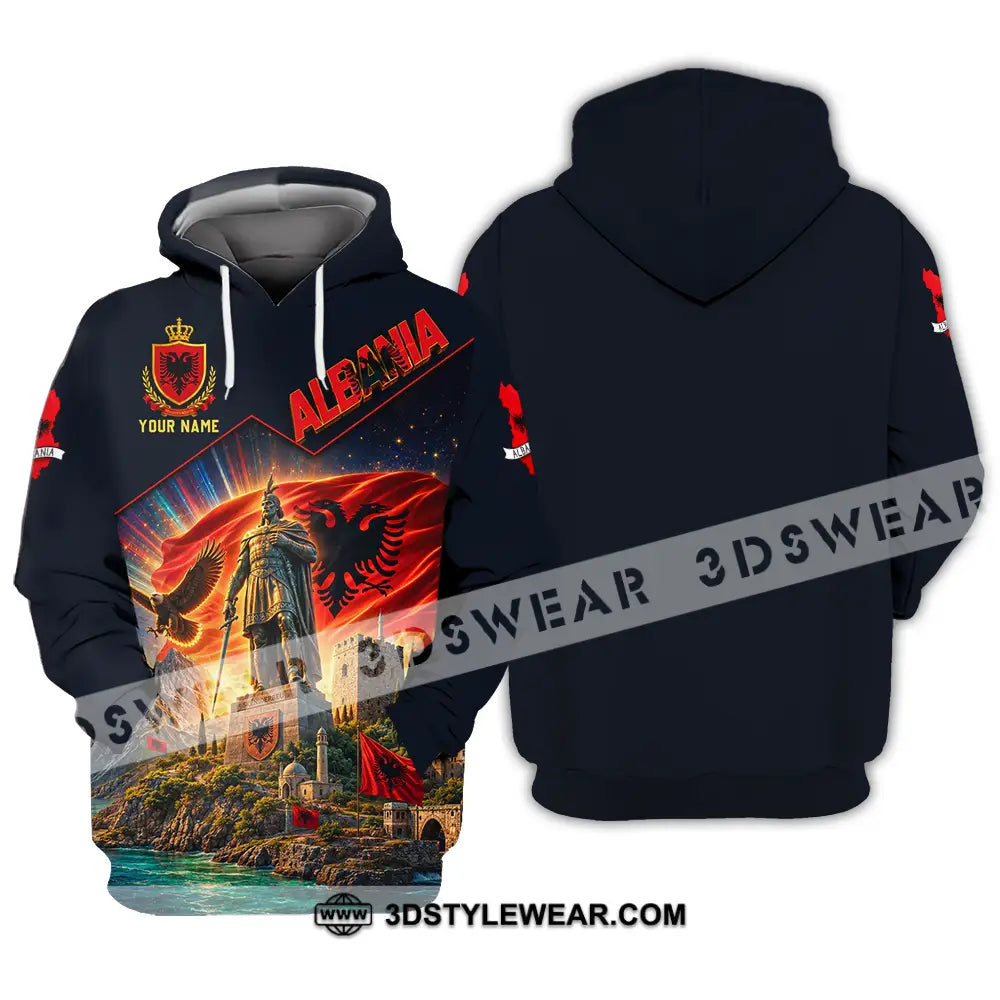 Unisex Shirt - Custom Albania Shirt - Hoodie / S - T-shirt