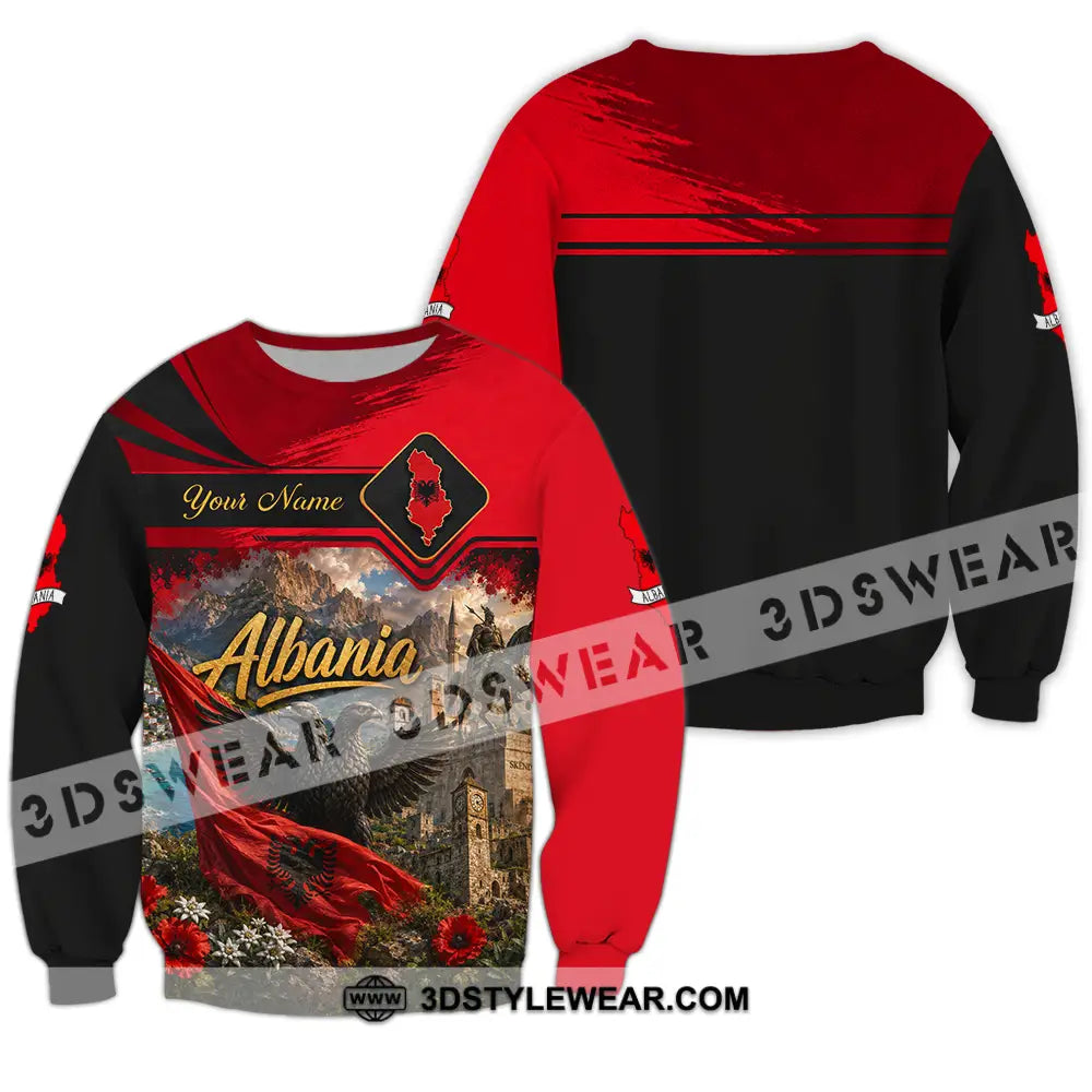 Unisex Shirt - Custom Albania Shirt - Long Sleeve / S - T-shirt