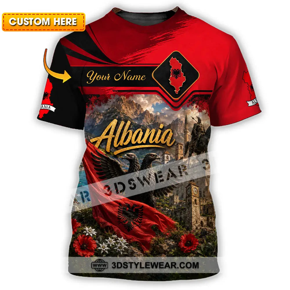 Unisex Shirt - Custom Albania Shirt - T-shirt