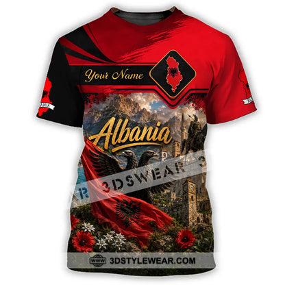 Unisex Shirt - Custom Albania Shirt - T-Shirt / S - T-shirt