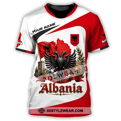 Unisex Shirt - Custom Albania Shirt - T-Shirt / S - T-shirt