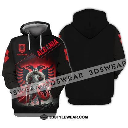 Unisex Shirt - Custom Albania Warrior Shirt - Hoodie / S - T-shirt