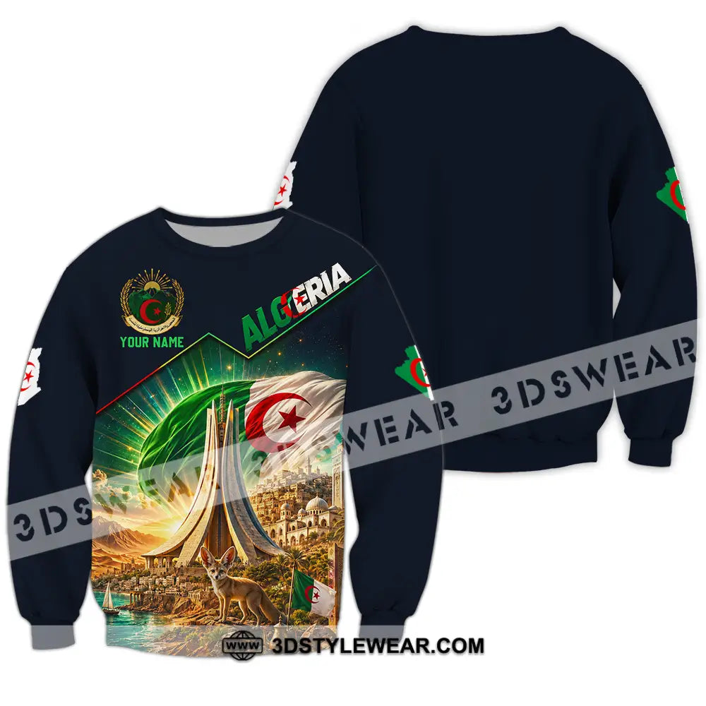 Unisex Shirt - Custom Algeria Shirt - Long Sleeve / S - T-shirt