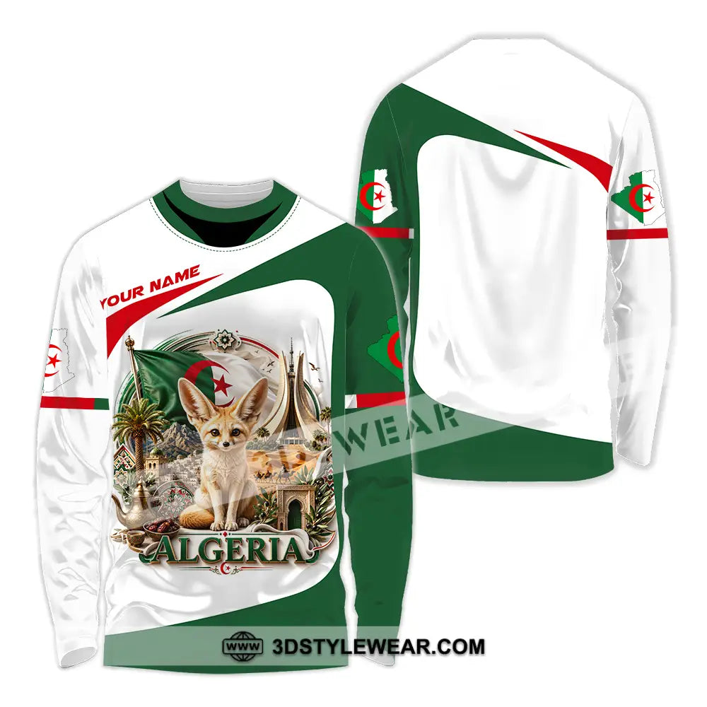 Unisex Shirt - Custom Algeria Shirt - Long Sleeve Shirt / S - T-shirt