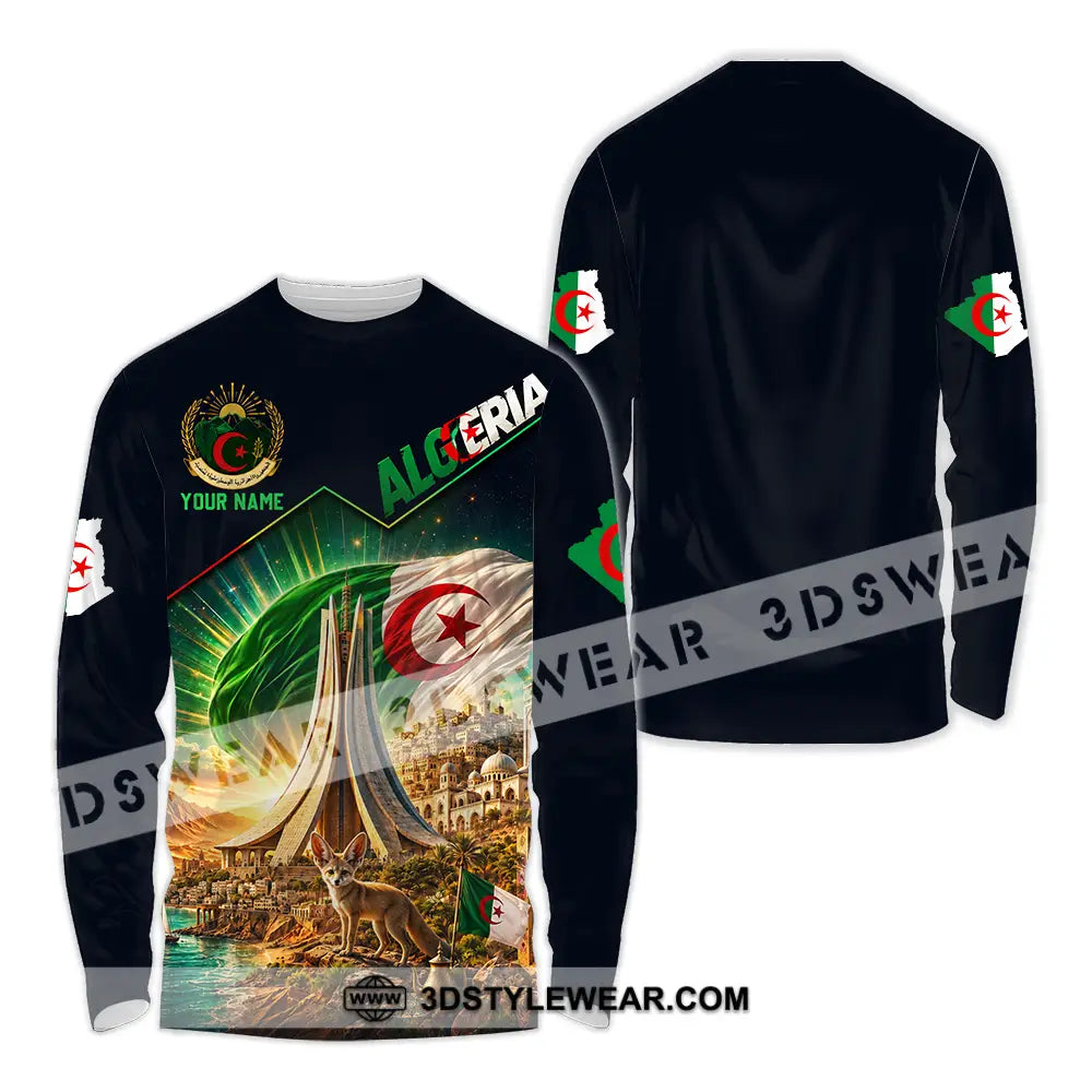 Unisex Shirt - Custom Algeria Shirt - Long Sleeve Shirt / S - T-shirt