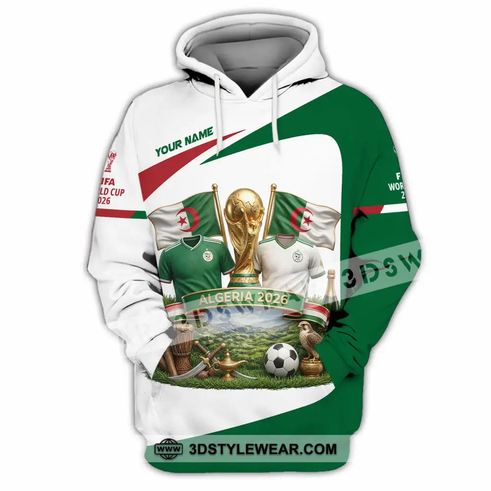 Unisex Shirt - Custom Algeria World Cup 2026 3D Shirt - Hoodie / S - T-shirt