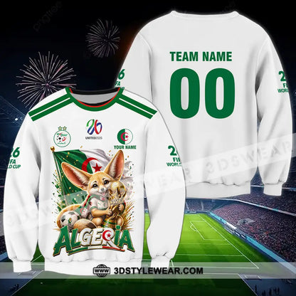 Unisex Shirt - Custom Algeria World Cup 2026 3D Shirt - Long Sleeve / S - T-shirt