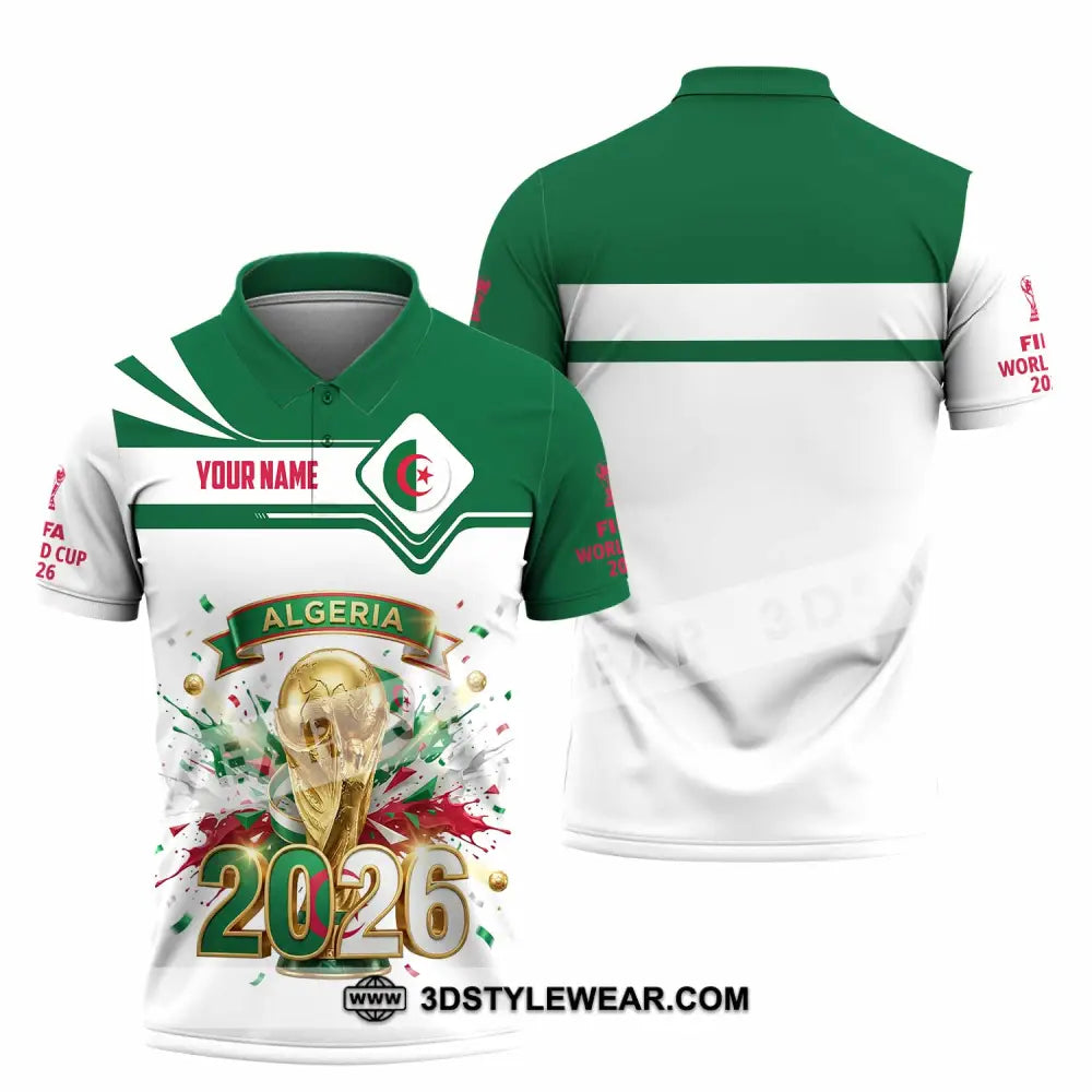 Unisex Shirt - Custom Algeria World Cup 2026 3D Shirt - Polo Shirt / S - T-shirt