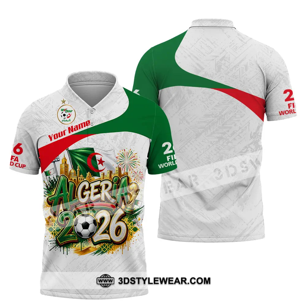 Unisex Shirt - Custom Algeria World Cup 2026 3D Shirt - Polo Shirt / S - T-shirt