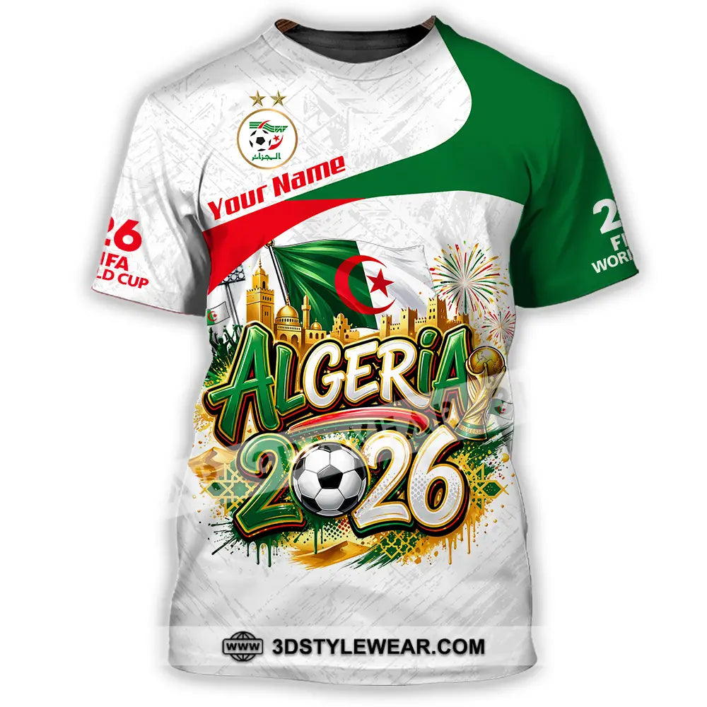 Unisex Shirt - Custom Algeria World Cup 2026 3D Shirt - T-Shirt / S - T-shirt