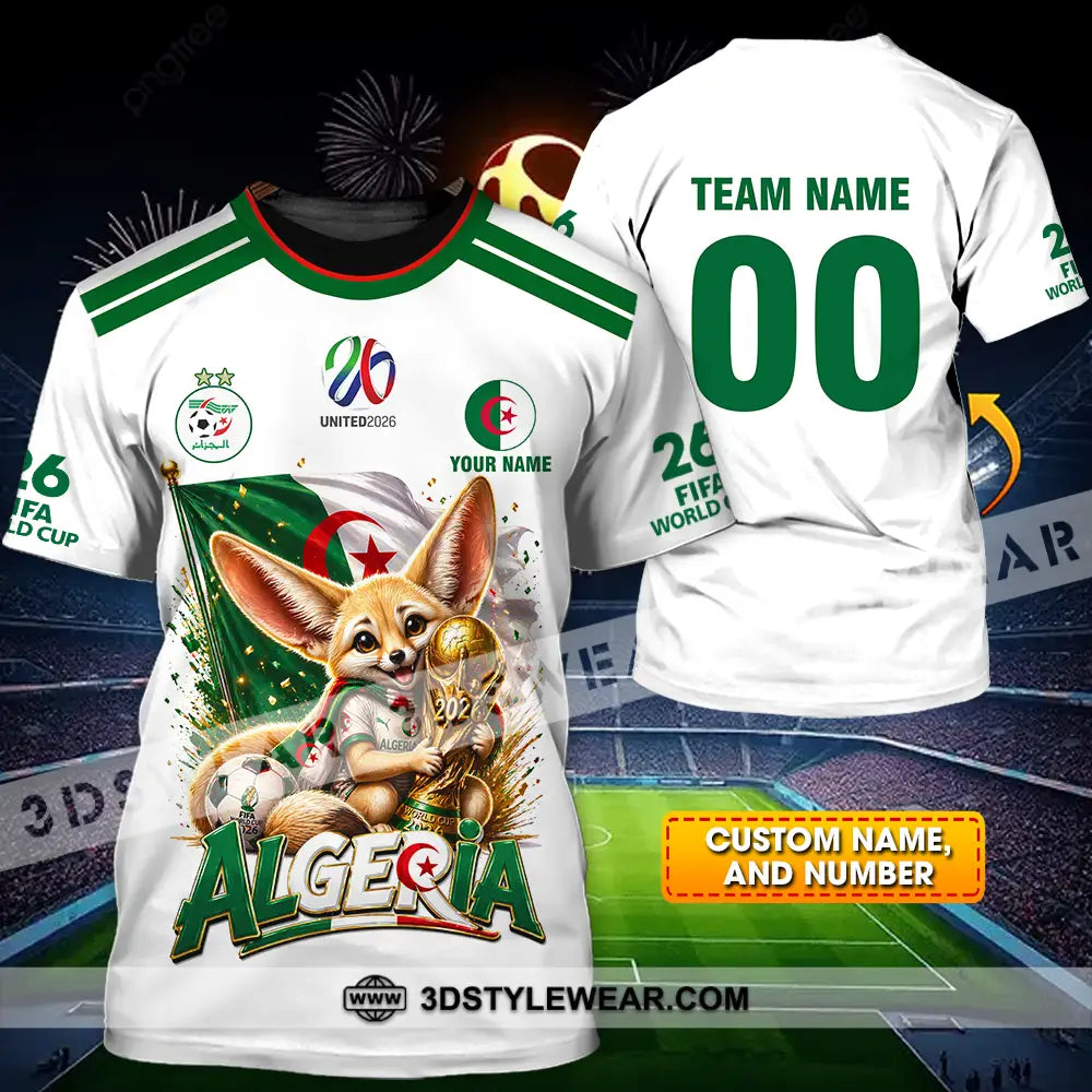Unisex Shirt - Custom Algeria World Cup 2026 3D Shirt - T-Shirt / S - T-shirt