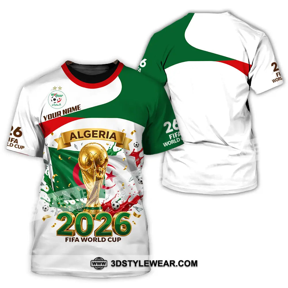 Unisex Shirt - Custom Algeria World Cup 2026 3D Shirt - T-Shirt / S - T-shirt
