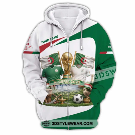 Unisex Shirt - Custom Algeria World Cup 2026 3D Shirt style option 4