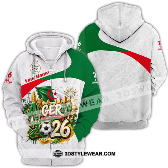 Unisex Shirt - Custom Algeria World Cup 2026 3D Shirt style option 4