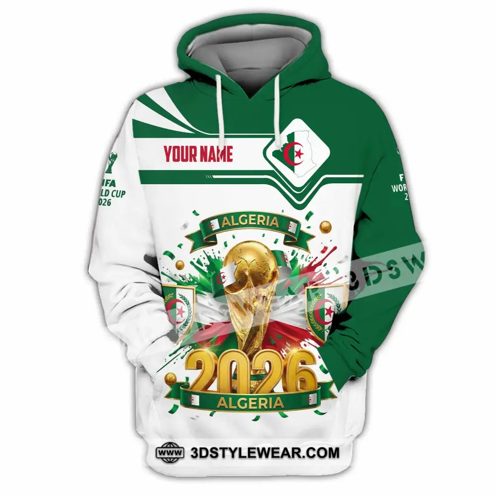 Unisex Shirt - Custom Algeria World Cup 2026 Shirt - Hoodie / S - T-shirt