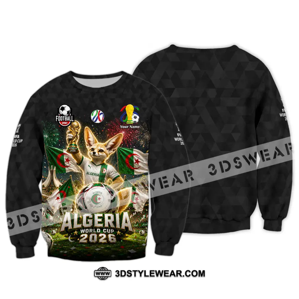 Unisex Shirt - Custom Algeria World Cup 2026 Shirt - Long Sleeve / S - T-shirt