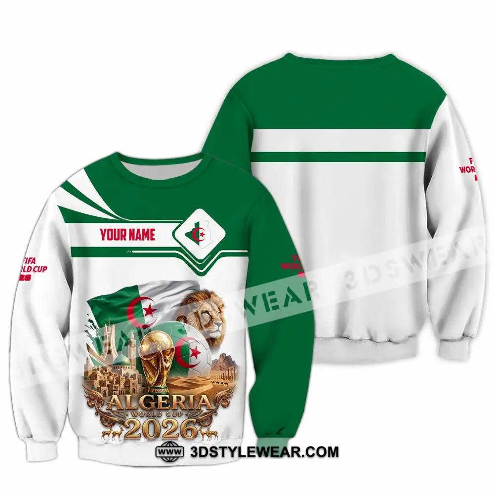 Unisex Shirt - Custom Algeria World Cup 2026 Shirt - Long Sleeve / S - T-shirt