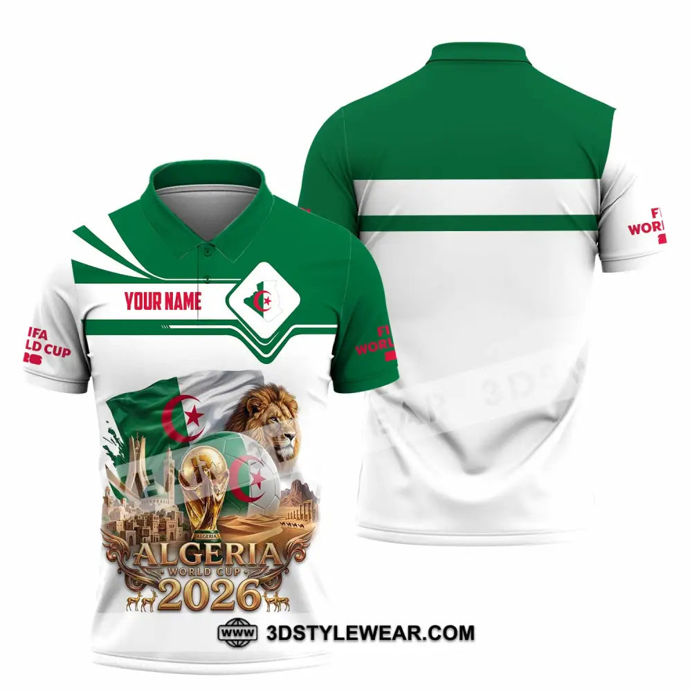 Unisex Shirt - Custom Algeria World Cup 2026 Shirt - Polo Shirt / S - T-shirt
