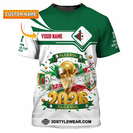 Unisex Shirt - Custom Algeria World Cup 2026 Shirt style option 1