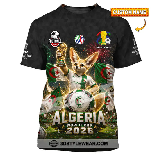 Unisex Shirt - Custom Algeria World Cup 2026 Shirt style option 1