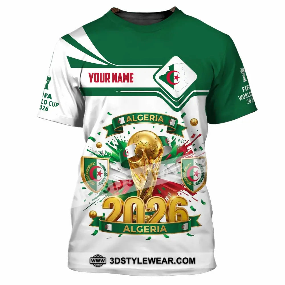 Unisex Shirt - Custom Algeria World Cup 2026 Shirt - T-Shirt / S - T-shirt