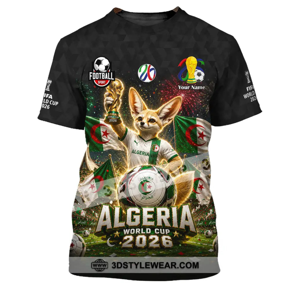 Unisex Shirt - Custom Algeria World Cup 2026 Shirt - T-Shirt / S - T-shirt