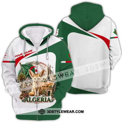 Unisex Shirt - Custom Algeria Shirt - Zipper Hoodie / S - T-shirt
