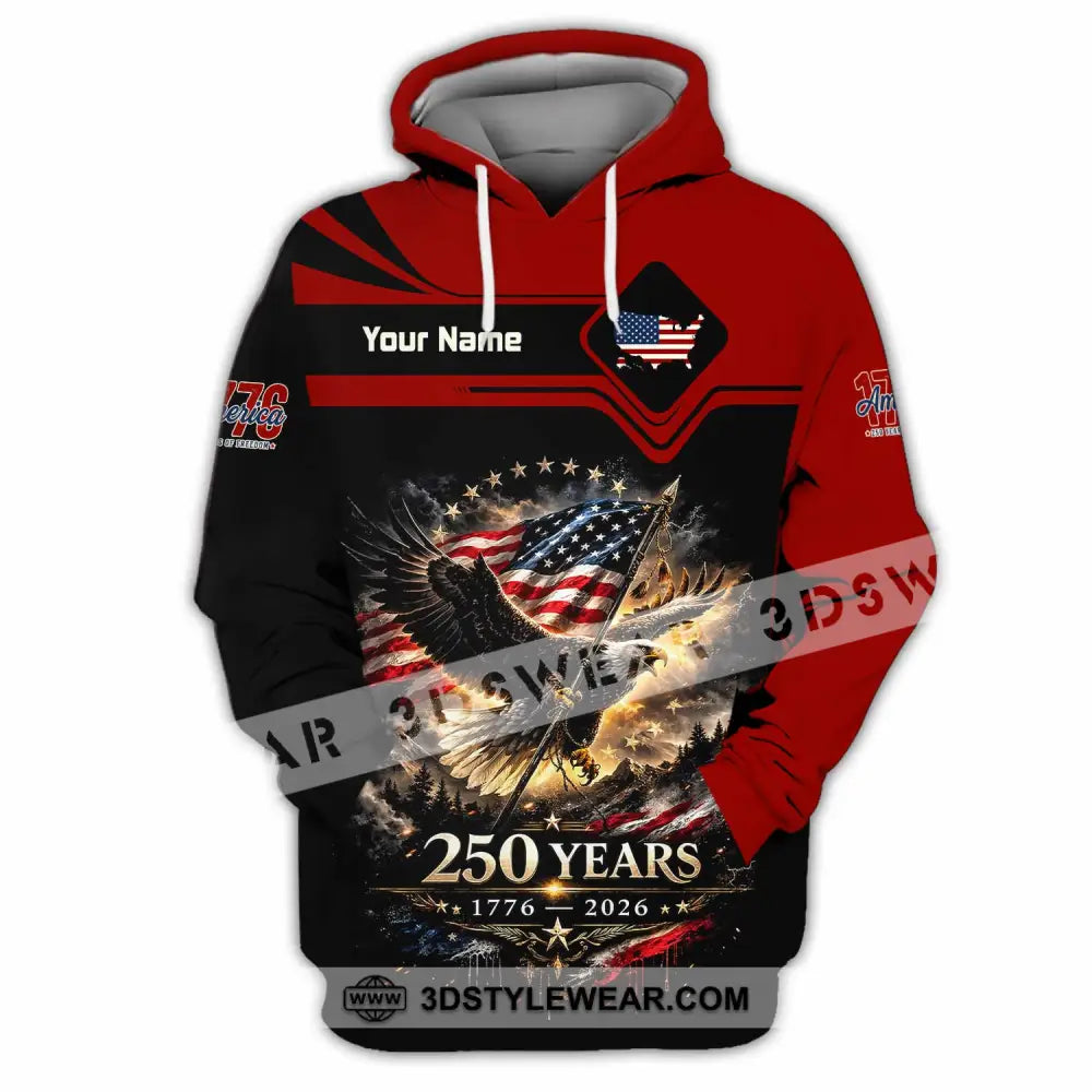 Unisex Shirt - Custom America 250 Years Shirt - Hoodie / S - T-shirt