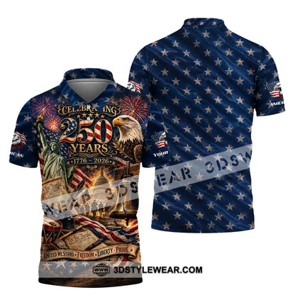 Unisex Shirt - Custom America 250 Years Shirt - Polo Shirt / S - T-shirt