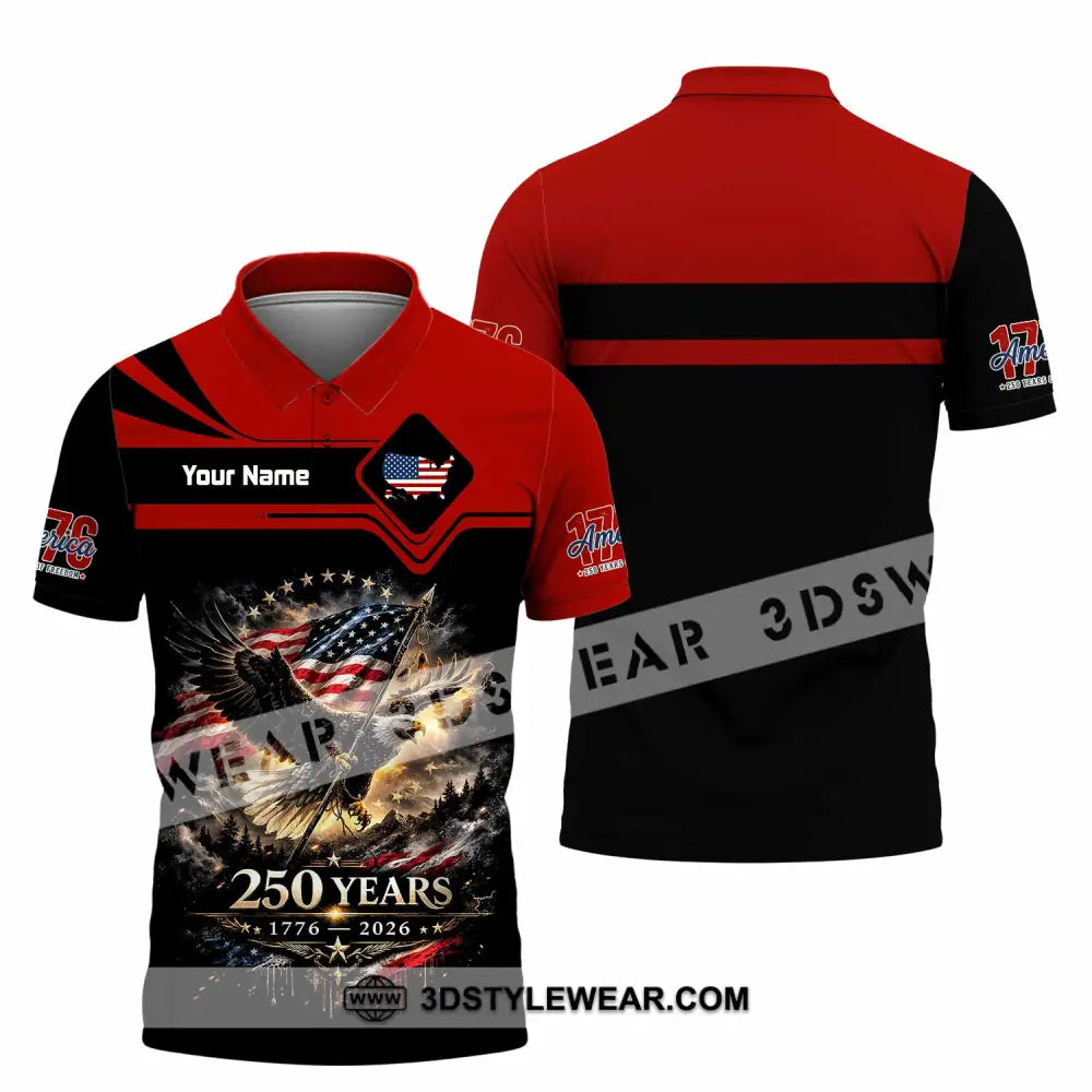 Unisex Shirt - Custom America 250 Years Shirt - Polo Shirt / S - T-shirt