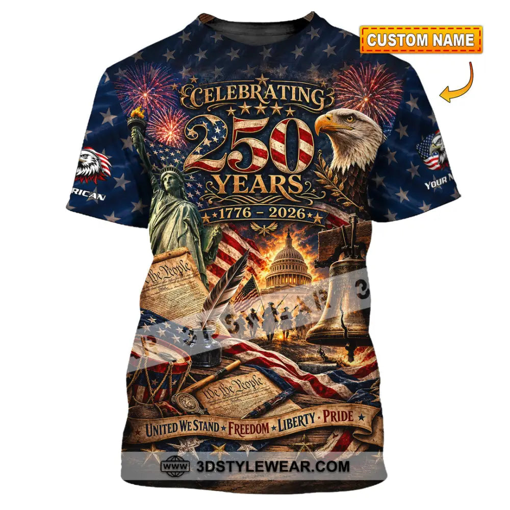 Unisex Shirt - Custom America 250 Years Shirt - T-shirt